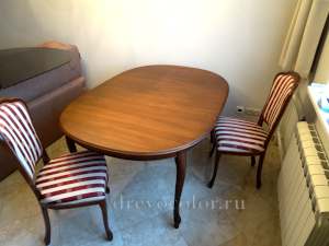Реставрация стола и стульев